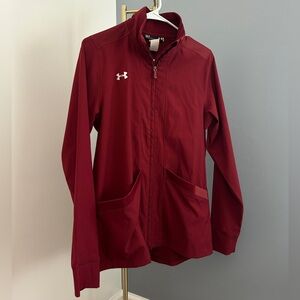 Under Armour Burgundy Athletic Zip-Up Jacket